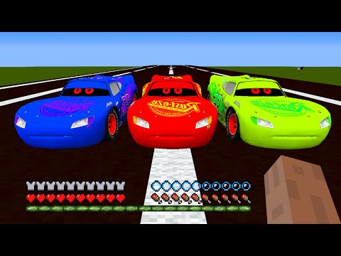 This is SCARIEST McQUEEN.EXE and Friends in Minecraft! Colored Lightning McQueen