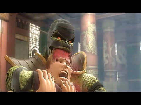 Johnny Cage's Head Is Eaten By Reptile - Mortal Kombat HD 1080 60FPS