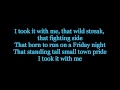 I took it with me - Jason Aldean