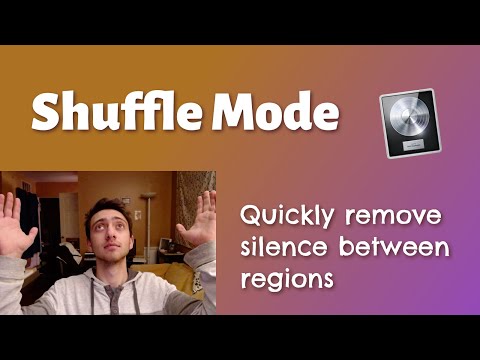 Snap regions to remove silence with Shuffle Mode in Logic Pro X