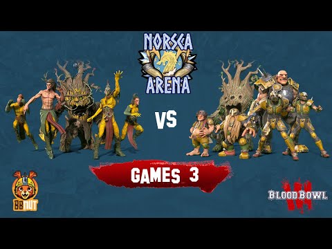 BB3 Norsca Arena Game 3 - Wood Elves vs Old World Alliance - Blood Bowl