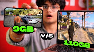 I Compared GTA 5 (9GB) Mobile V/S GTA 5 Original | Is It Good For Gamers ? 