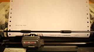 Rocky&#39;s Printer - Eye of the tiger on a dot matrix printer [HD]