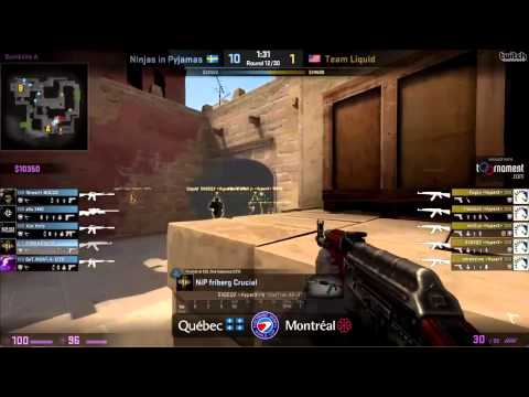 Fribergs 180 headshot - Nip vs. Team Liquid - ESWC 2015 CSGO Montreal