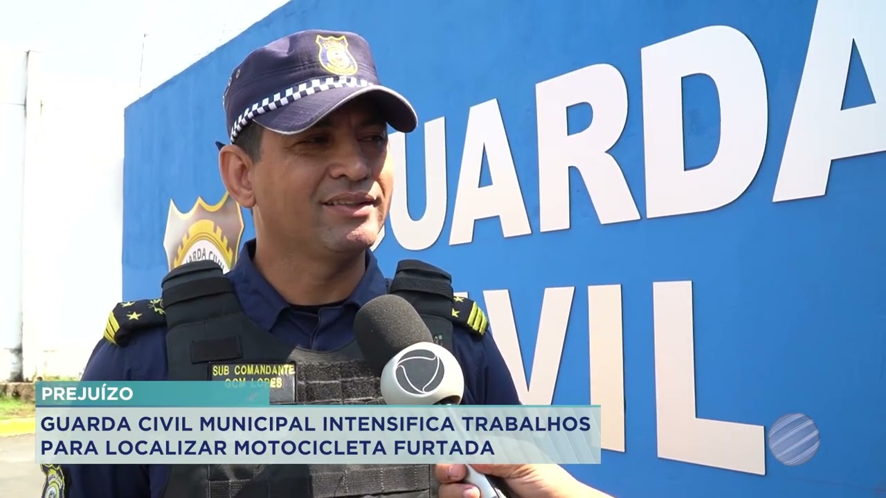 GUARDA CIVIL MUNICIPAL INTENSIFICA TRABALHOS PARA LOCALIZAR MOTOCICLETA FURTADA