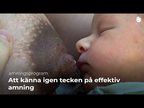 Amningsprogram - Att känna igen tecken på effektiv amning