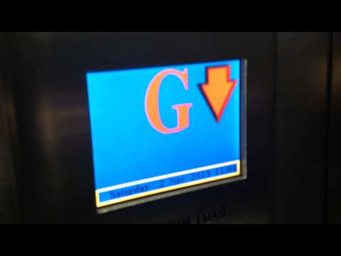 1970's? Old Otis (modded by Thyssenkrupp in 2013) Traction Elevator at Hoopers in Tunbridge Wells