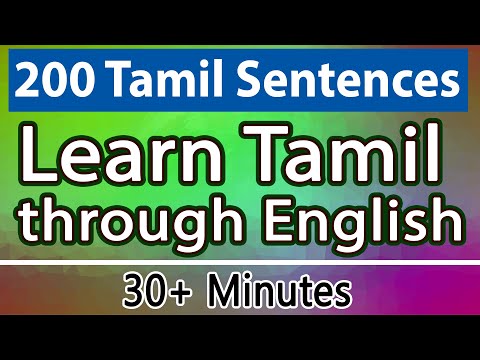 200 Tamil Sentences - Learn Tamil through English