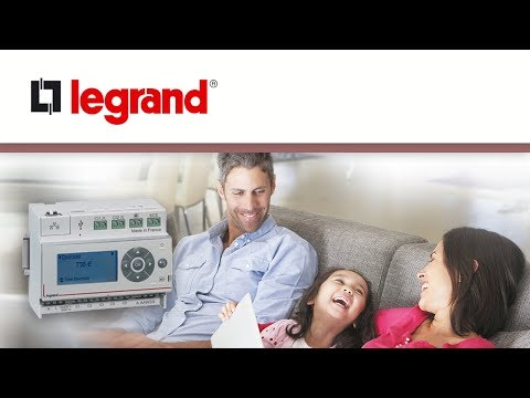 Legrand LEG412000 Eco compteur 110-230 volts 6 modules Noir et Blanc