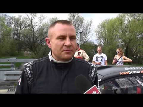 Damian Łata po OS9 Rajd Świdnicki KRAUSE 2016