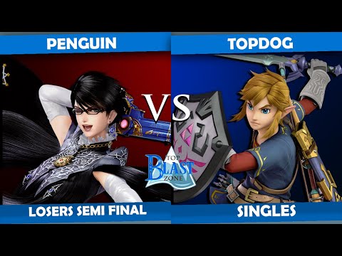 Top Blastzone 34 - Penguin (Bayonetta) Vs. Topdog (Link) Smash Ultimate - SSBU