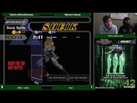 Construct 52 - EHG Jon$(Fox) vs Inui(Sheik) - Melee WS