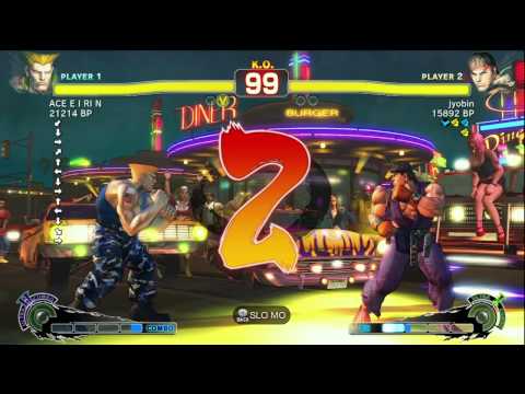 ACE・EIRIN [Guile] vs jyobin [Ryu] SSF4 Japanese Online Ranked Matches - Xbox Live