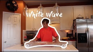 WHITE WAVE LONGBOARD CRUISER UNBOXING AND REVIEW!! // Vlog #105