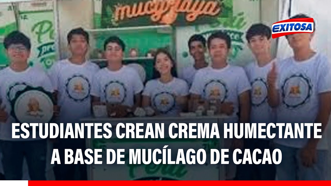 🔴🔵 Estudiantes de colegio en Tarapoto desarrollan crema humectante a base de mucílago de cacao