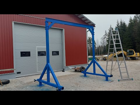 Building a Mobile Gantry Crane From Scratch — Full DIY Project