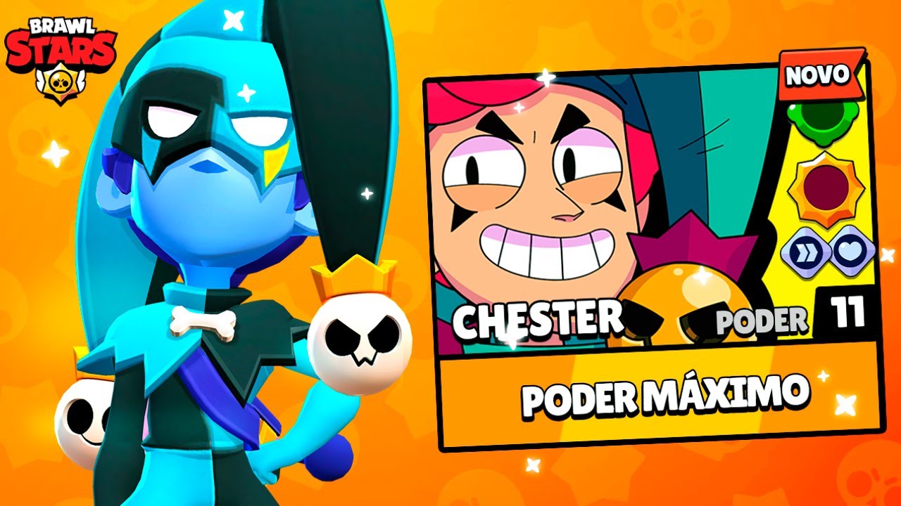 JOGUEI COM O CHESTER! O NOVO BRAWLER LENDÁRIO do BRAWL STARS e ELE VAI TE IMPRESSIONAR AINDA MAIS!