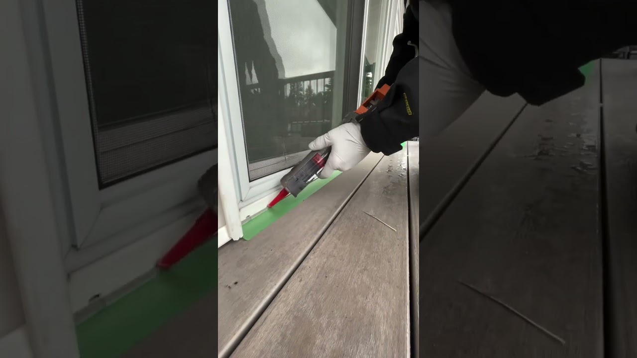 How to seal a sliding glass door frame? Tipseri