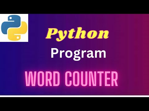 13 Python Word Counter Program Dictionary