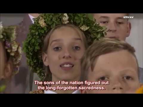 Latvian Song Festival 2018 - "Gaismas pils" (English Translation/Subtitles/ENG SUB)