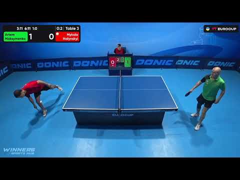 12:00 Artem Maksymenko - Mykola Halynskyi 03.09.2023 TT Euro.Cup  Ukraine Star. TABLE 3