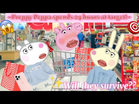 PREPPY PEPPA SPENDS 24 HOURS AT TARGET! *THEY SAW A GHOST* 👻 - EPISODE 1