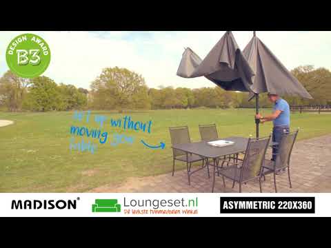 Madison parasol Asymetriq 2 I Loungeset.nl