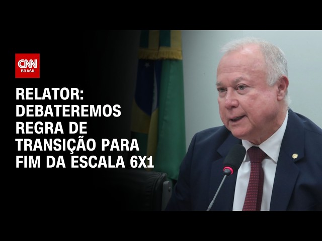 Debateremos regra de transição para fim da escala 6x1, diz relator | CNN PRIME TIME