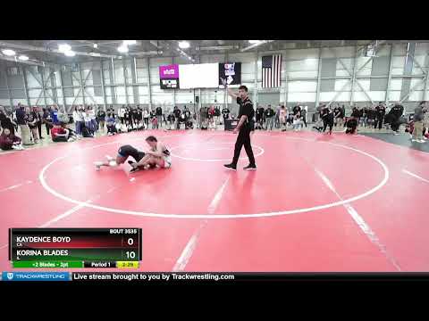 59 Lbs Champ. Round 2 - Kaydence Boyd, CA Vs Korina Blades, IL 6a39