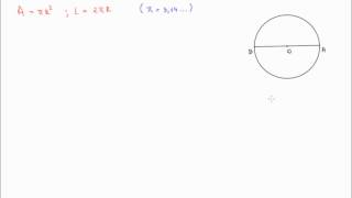 Lungimea cercului, aria discului, probleme rezolvate (7i52)