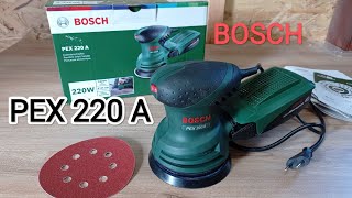 Random Orbit Sander BOSCH PEX 220 A Unboxing /Excentrická brúska