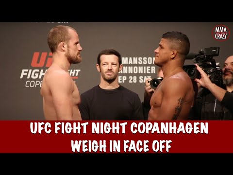 Full UFC Copenhagen Weigh in Face Off Highlights