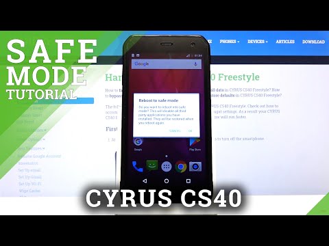 How to Open Safe Mode in CYRUS CS40 – Diagnostic Mode