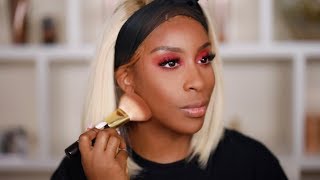 SICKENING Matte Pink Makeup Tutorial | Jackie Aina