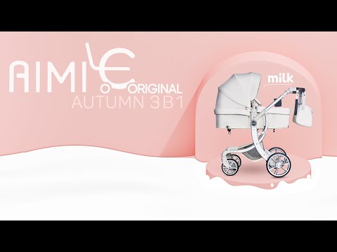 Миниатюра изображения товара Детская универсальная коляска Aimile Original Autumn 2 в 1 / АА-5 (молочный)