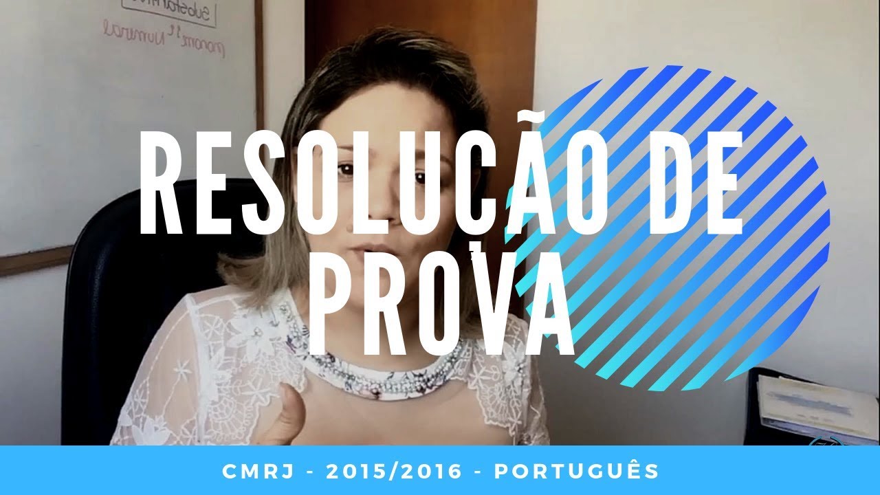 Resolução de prova - CMRJ 2015/2016