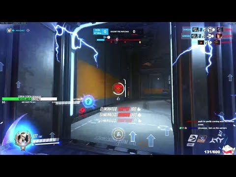 NECROS INSANE NANO GENJI! 43 ELIMS! [ OVERWATCH SEASON 19 TOP 500 ]