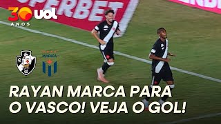 GOL DO VASCO! RAYAN APROVEITA REBOTE DO GOLEIRO DO MARICÁ E ABRE O PLACAR; VEJA O GOL