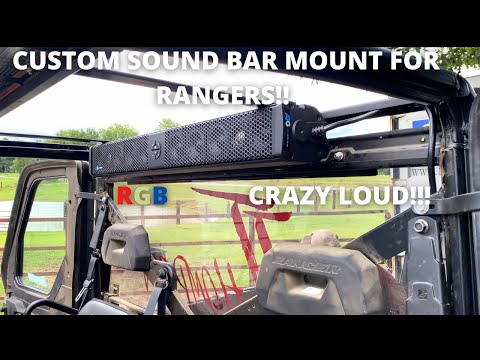 HOW TO INSTALL A SOUND BAR ON A POLARIS RANGER!!