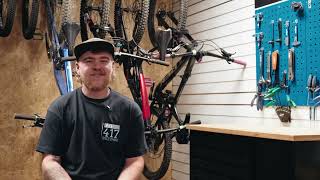 Workshop at a busy bike park film