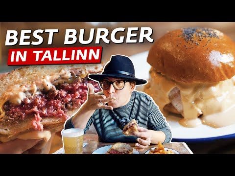 Finding The Best Burger in Tallinn! Estonia Food 2024