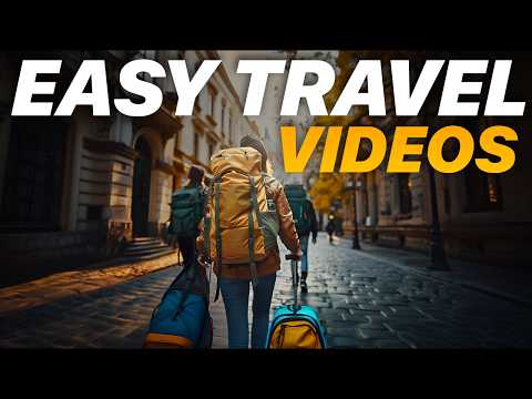 How To Edit Cinematic Travel Videos 10x FASTER With AI!
