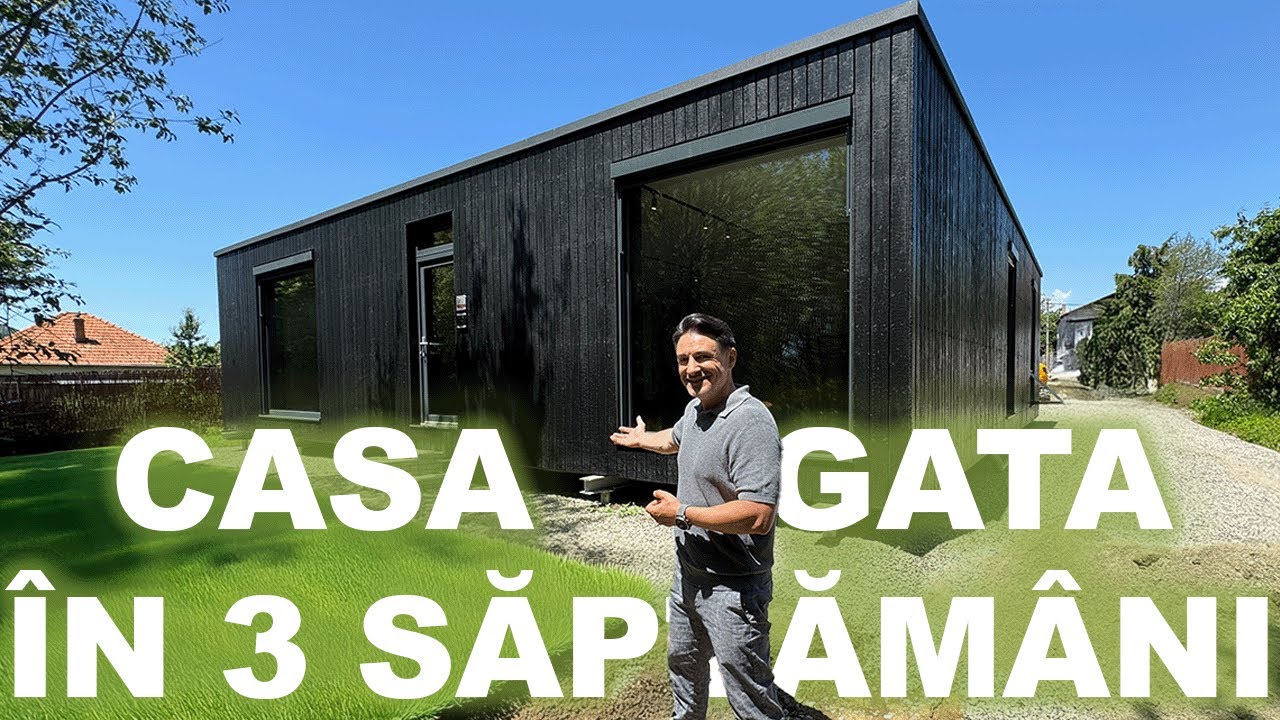 CASA GATA ÎN 3 SĂPTĂMÂNI. E MONTATĂ PE ȘURUBURI ȘI O POȚI MUTA - CASEBUNE.RO