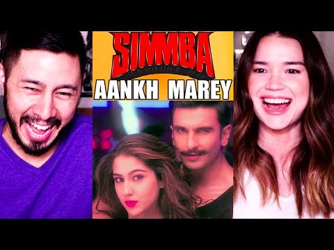 AANKH MAREY | Simmba | Ranveer Singh | Sara Ali Khan | Music Video Reaction!