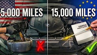 Why Oil Change Intervals Are Every 5000 Miles in the US But 15,000 Miles in the Europe