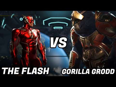 THE FLASH VS GORILLA GRODD on Hardest AI! (INJUSTICE 2)