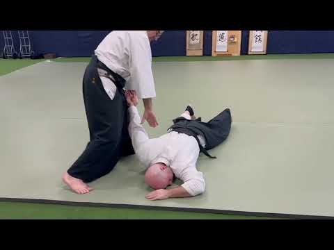 Aikido. Same Side Shoulder Grab. Sankyo Pinning technique. 5th Kyu