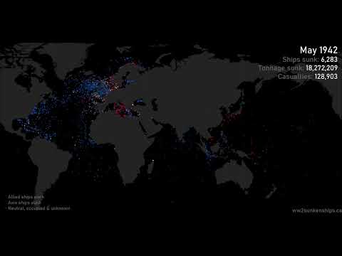 Sinking Ship Map Animated Map of Sunken Ships – Sunken Ships of the Second World War
