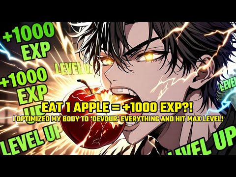 Eat 1 Apple = +1000 EXP?! I OPTIMIZED My Body To 'Devour' Everything And Hit MAX LEVEL!
