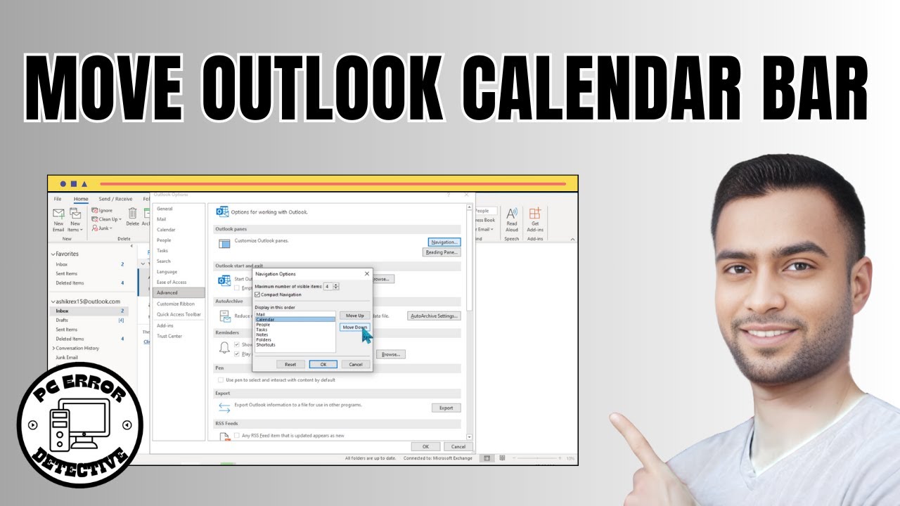 How to Move the Calendar Bar in Outlook | Optimize Your Schedule View